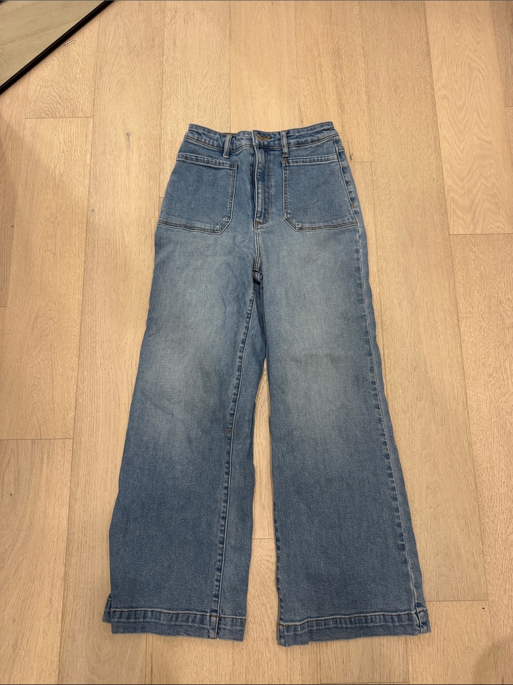 ROLLA'S Light Blue Wide-Leg High-Rise Jeans